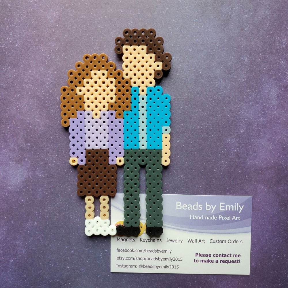 The Office Tree Ornament - Pam & Jim - Handmade Christmas Ornament